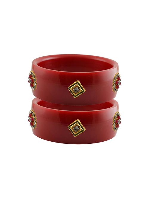 stones work kada bangle set - 18779887 - Very Small Image - 1