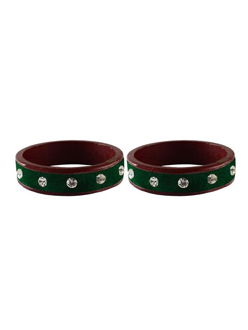 stones work kada bangle set - 18779927 - Very Small Image - 1