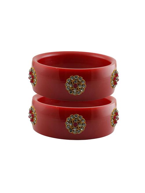 red stone stud acrylic bangle with very extra large size - 18779940 - Very Small Image - 1
