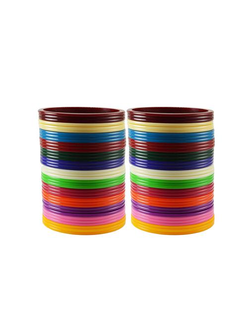 multi colour plain acrylic bangle with extra large size - 18780091 - Very Small Image - 1