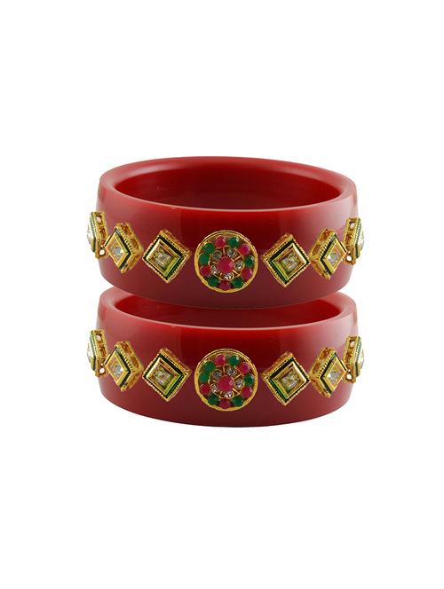 red stone stud acrylic bangle with very extra large size - 18780152 - Very Small Image - 1