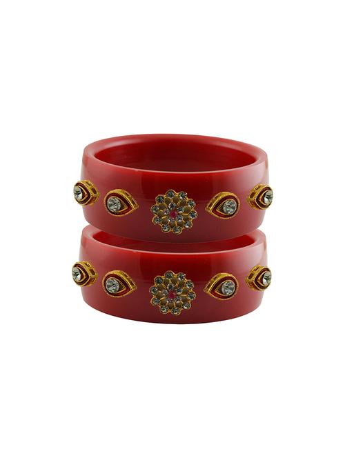 red stone stud acrylic bangle with very extra large size - 18780231 - Very Small Image - 1