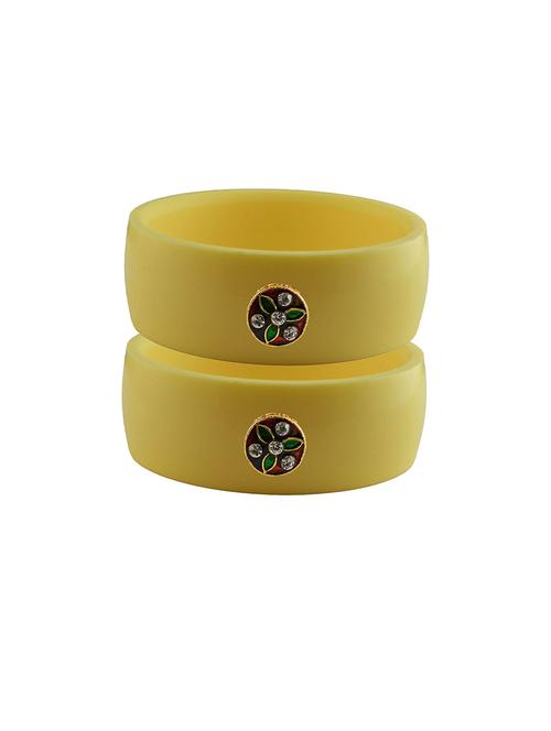 yellow stone stud acrylic bangle with very extra large size - 18780258 - Very Small Image - 1