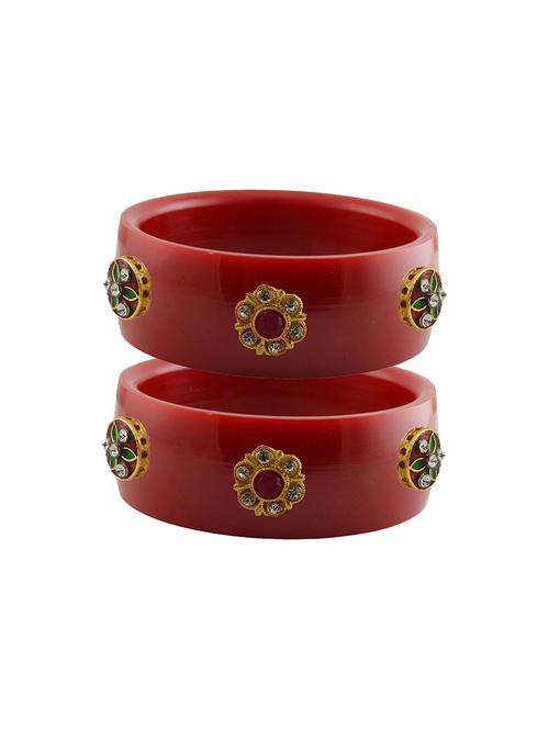 red stone stud acrylic bangle with very extra large size - 18780291 - Very Small Image - 1
