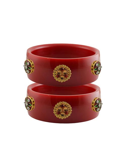 red stone stud acrylic bangle with very extra large size - 18780296 - Very Small Image - 1