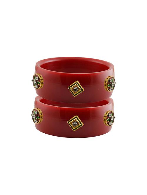 red stone stud acrylic bangle with very extra large size - 18780327 - Very Small Image - 1