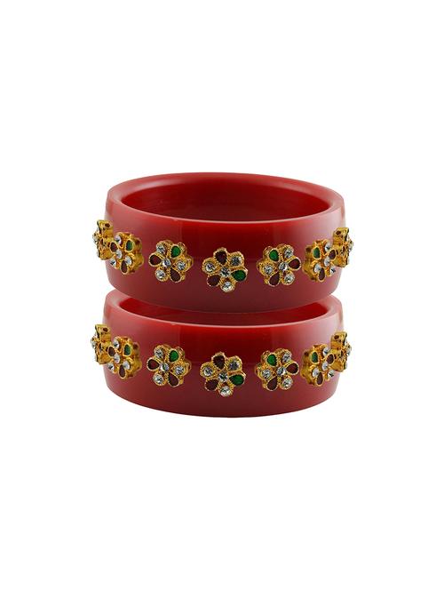 red stone stud acrylic bangle with very extra large size - 18780340 - Very Small Image - 1