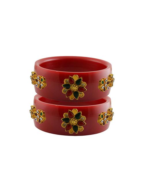 red stone stud acrylic bangle with very extra large size - 18780342 - Very Small Image - 1