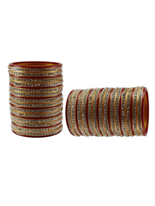 multi colored stone studded bangle - 18780344 - Very Small Image - 1