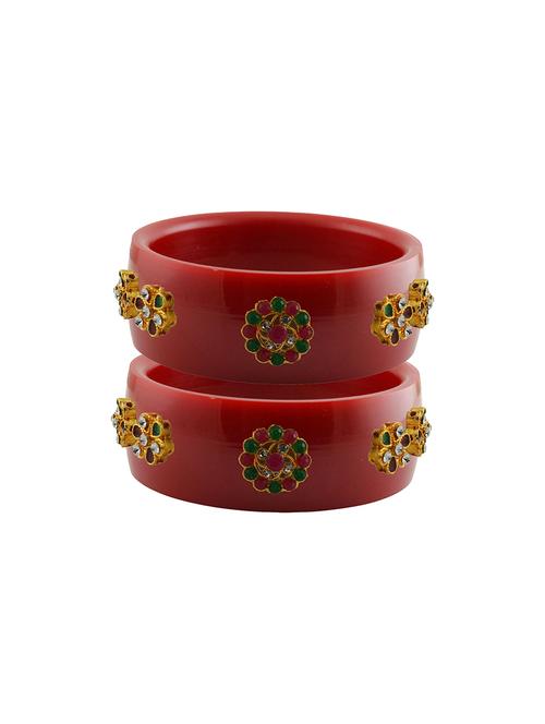 red stone stud acrylic bangle with very extra large size - 18780358 - Very Small Image - 1