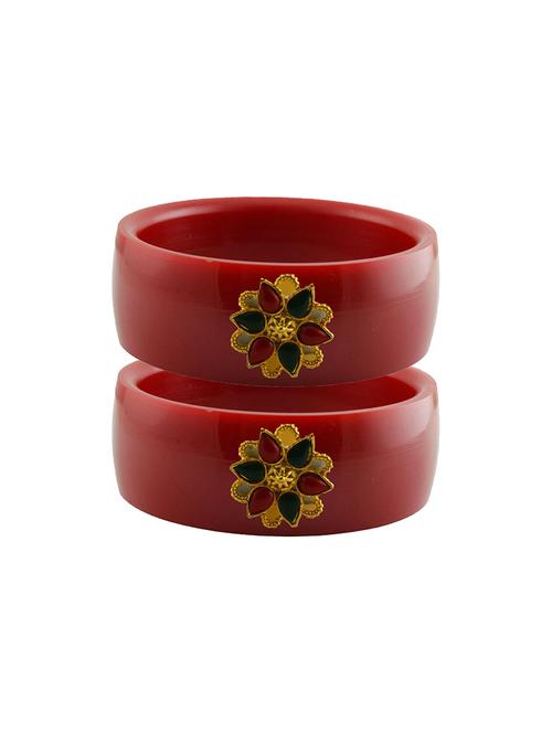 red stone stud acrylic bangle with very extra large size - 18780407 - Very Small Image - 1