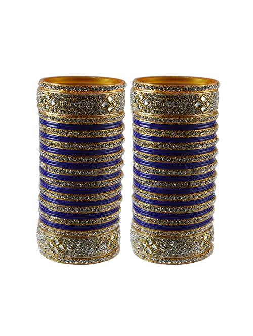 purple stone stud acrylic bangle with extra large size - 18780411 - Very Small Image - 1