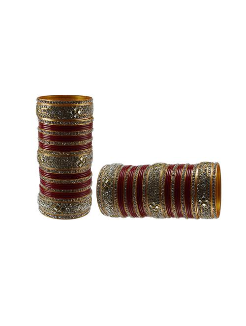 multi colored stone studded bangle - 18780459 - Very Small Image - 1