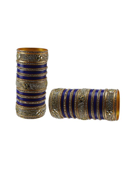 multi colored stone studded bangle - 18780468 - Very Small Image - 1