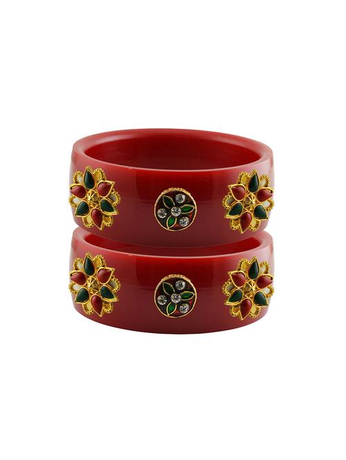 red stone stud acrylic bangle with very extra large size - 18780474 - Very Small Image - 1