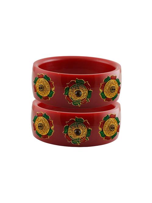 red stone stud acrylic bangle with very extra large size - 18780482 - Very Small Image - 1