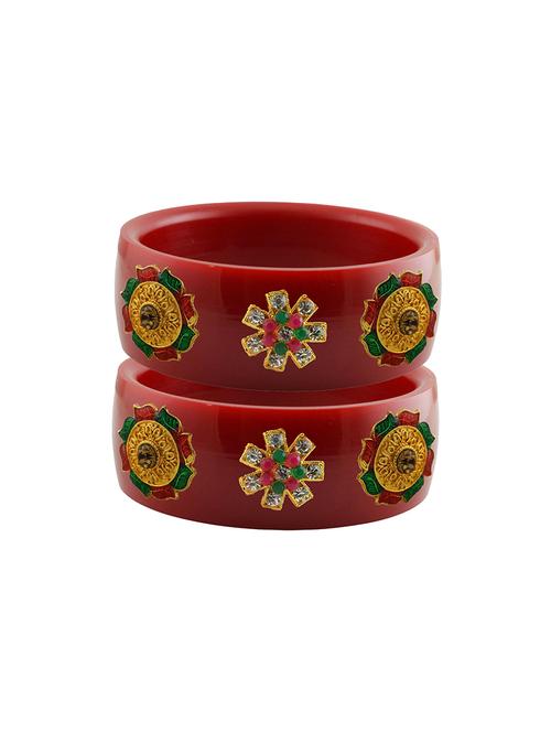red stone stud acrylic bangle with very extra large size - 18780487 - Very Small Image - 1