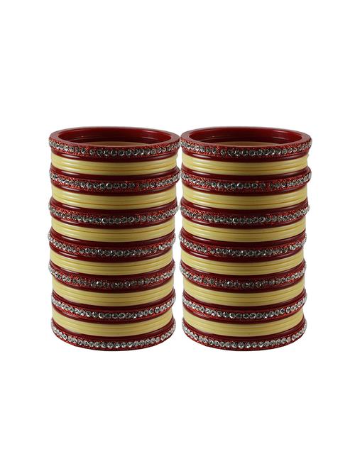 multi colored stone studded bangle - 18780508 - Very Small Image - 1