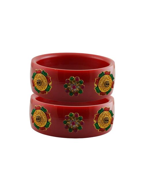 cream stone stud acrylic bangle with very extra large size - 18780535 - Very Small Image - 1