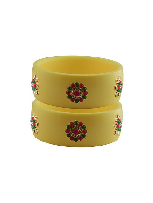 red coloured stone stud acrylic bangle with very extra large size - 18780638 - Very Small Image - 1