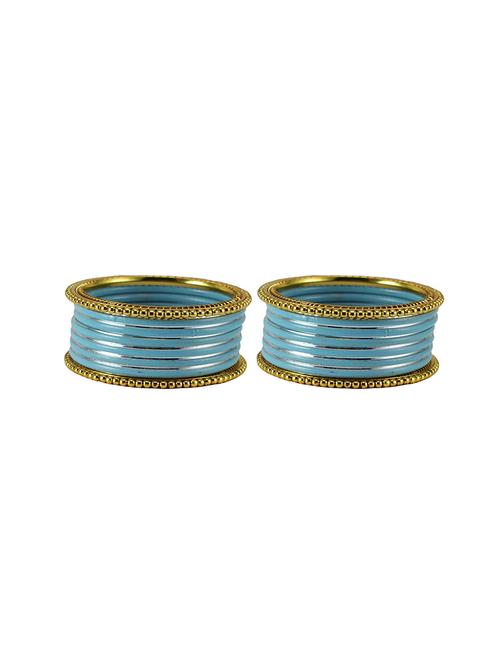 light firozi plain brass bangle - 18780649 - Very Small Image - 1