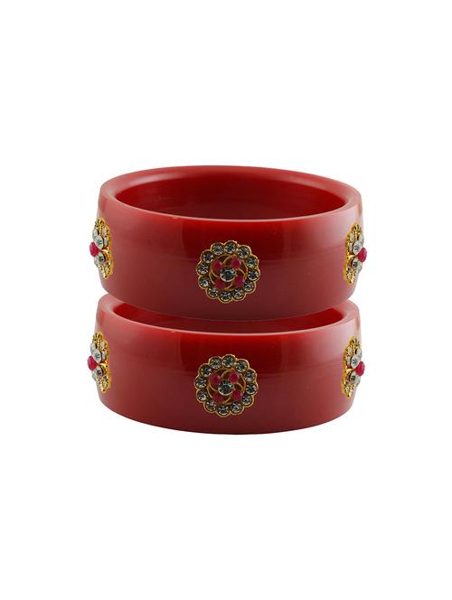 red stone stud acrylic bangle with very extra large size - 18780755 - Very Small Image - 1