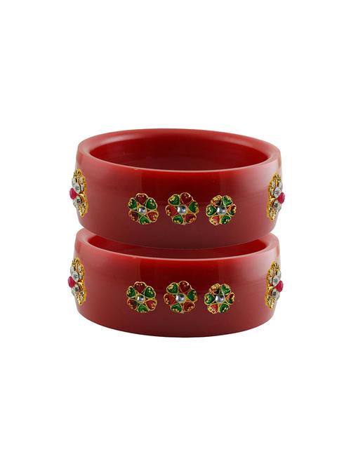 red stone stud acrylic bangle with very extra large size - 18780787 - Very Small Image - 1