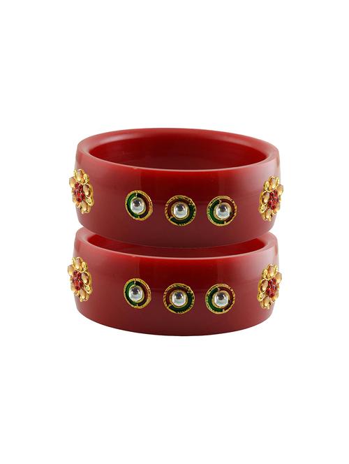 red stone stud acrylic bangle with very extra large size - 18780858 - Very Small Image - 1
