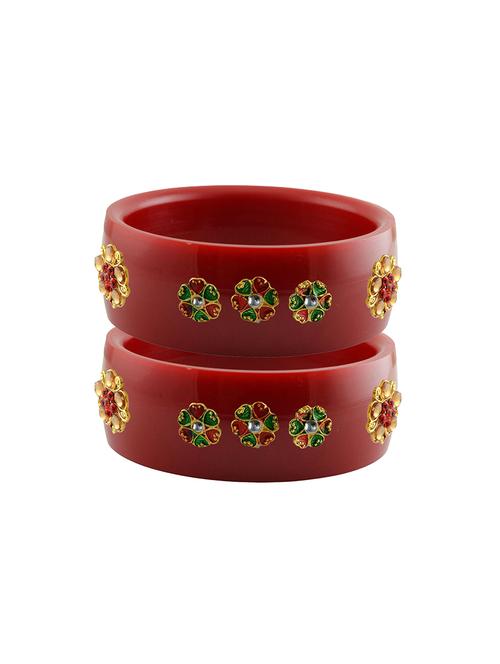red stone stud acrylic bangle with very extra large size - 18780861 - Very Small Image - 1