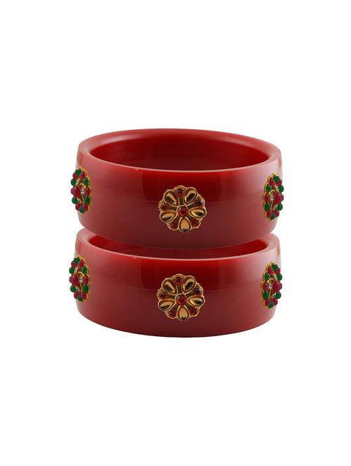 red stone stud acrylic bangle with very extra large size - 18780863 - Very Small Image - 1