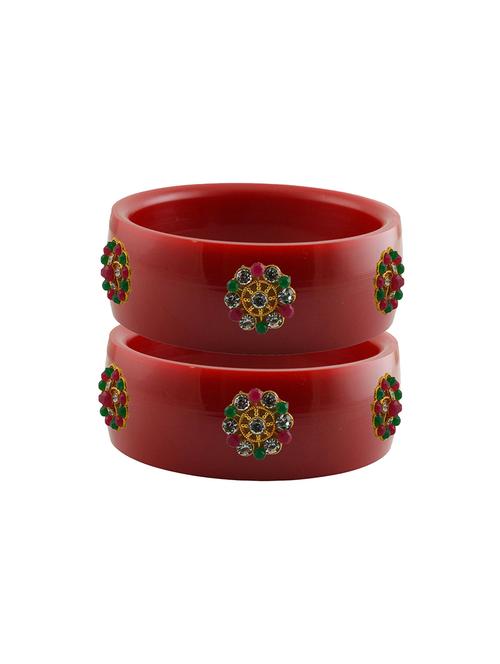 red stone stud acrylic bangle with very extra large size - 18780879 - Very Small Image - 1