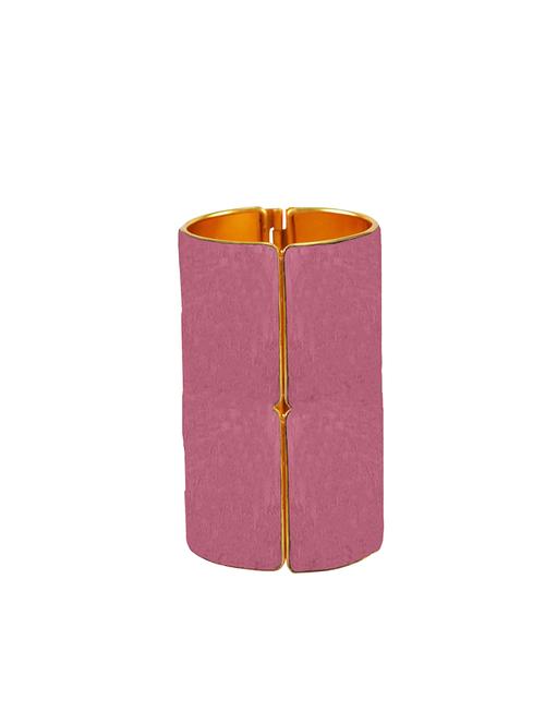 dark pink plain brass bangle - 18780910 - Very Small Image - 1