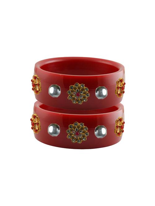 red stone stud acrylic bangle with very extra large size - 18780948 - Very Small Image - 1