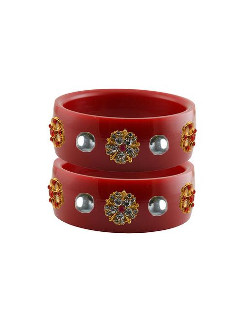 red stone stud acrylic bangle with very extra large size - 18780958 - Very Small Image - 1