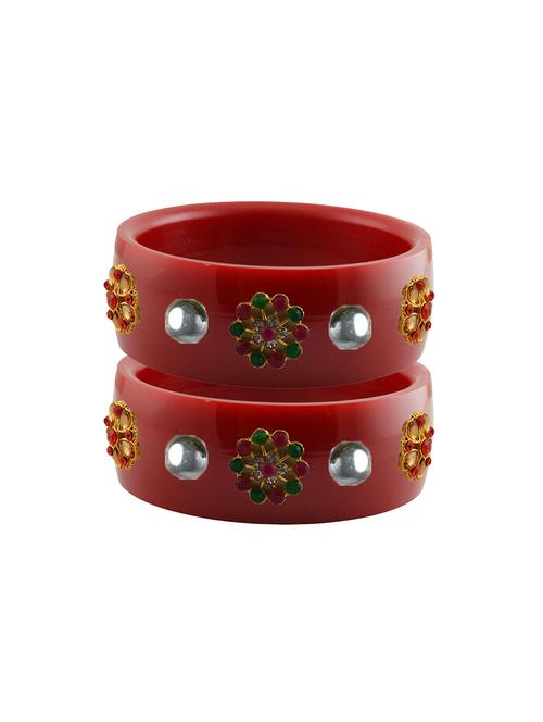 red stone stud acrylic bangle with very extra large size - 18780966 - Very Small Image - 1