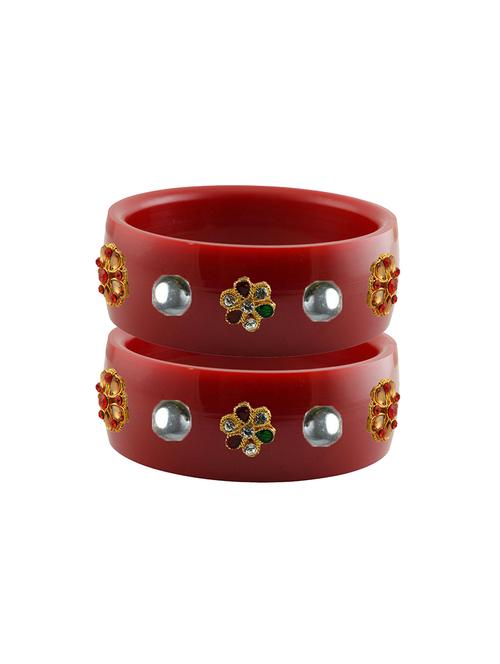 red stone stud acrylic bangle with very extra large size - 18780982 - Very Small Image - 1