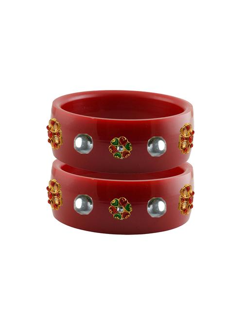 red stone stud acrylic bangle with very extra large size - 18780996 - Very Small Image - 1