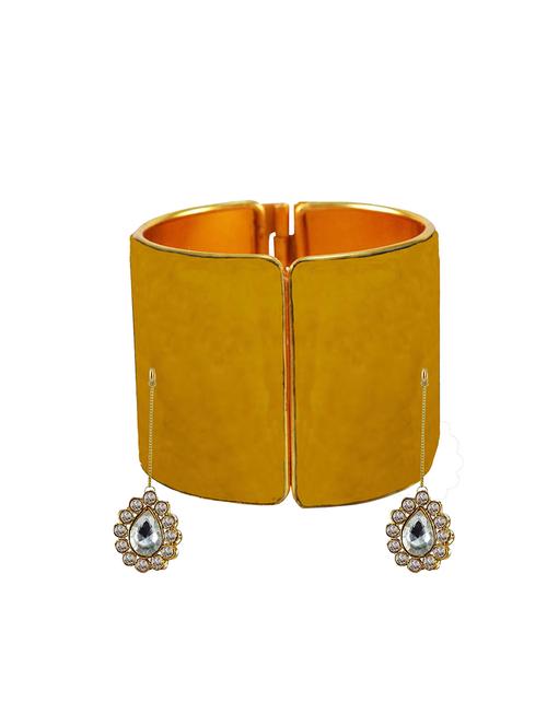 light brown stone stud brass bangle - 18781027 - Very Small Image - 1