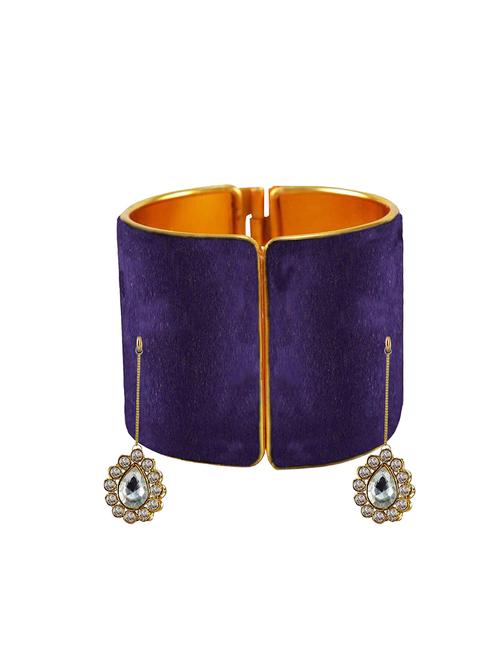 jamani stone stud brass bangle - 18781039 - Very Small Image - 1
