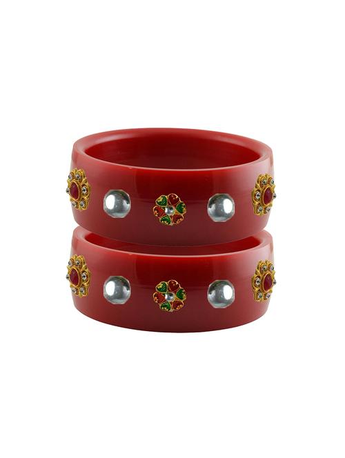 red stone stud acrylic bangle with very extra large size - 18781060 - Very Small Image - 1