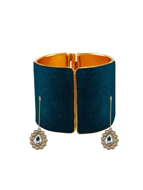 voilet stone stud brass bangle - 18781063 - Very Small Image - 1