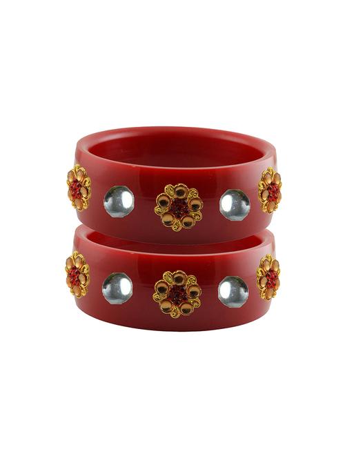 red stone stud acrylic bangle with very extra large size - 18781068 - Very Small Image - 1