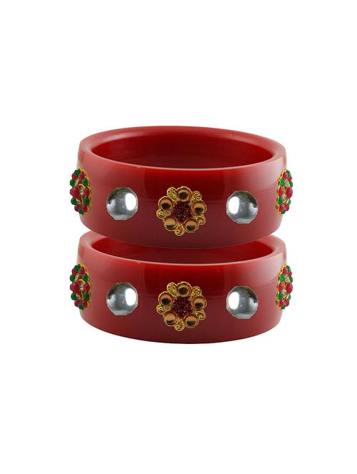 red stone stud acrylic bangle with very extra large size - 18781084 - Very Small Image - 1