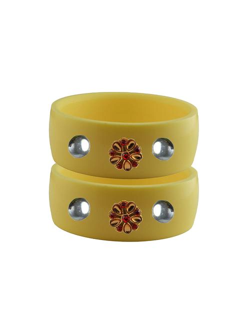 yellow stone stud acrylic bangle with very extra large size - 18781086 - Very Small Image - 1
