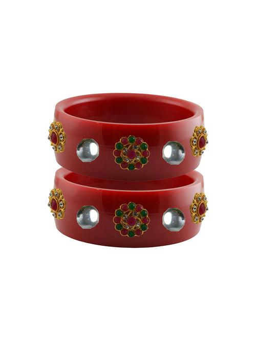 red stone stud acrylic bangle with very extra large size - 18781098 - Very Small Image - 1