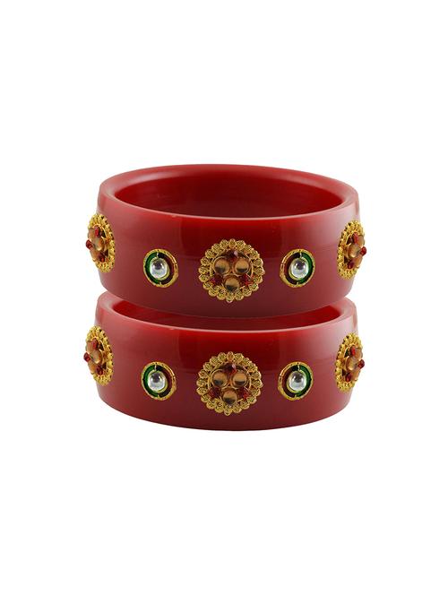 red stone stud acrylic bangle with very extra large size - 18781175 - Very Small Image - 1