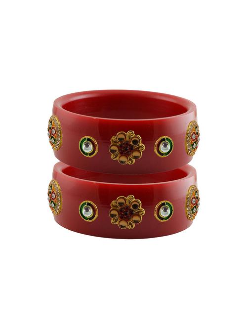 red stone stud acrylic bangle with very extra large size - 18781234 - Very Small Image - 1