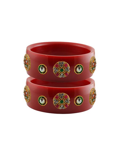 red stone stud acrylic bangle with very extra large size - 18781240 - Very Small Image - 1