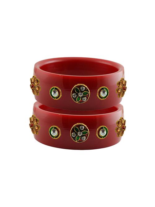 red stone stud acrylic bangle with very extra large size - 18781291 - Very Small Image - 1