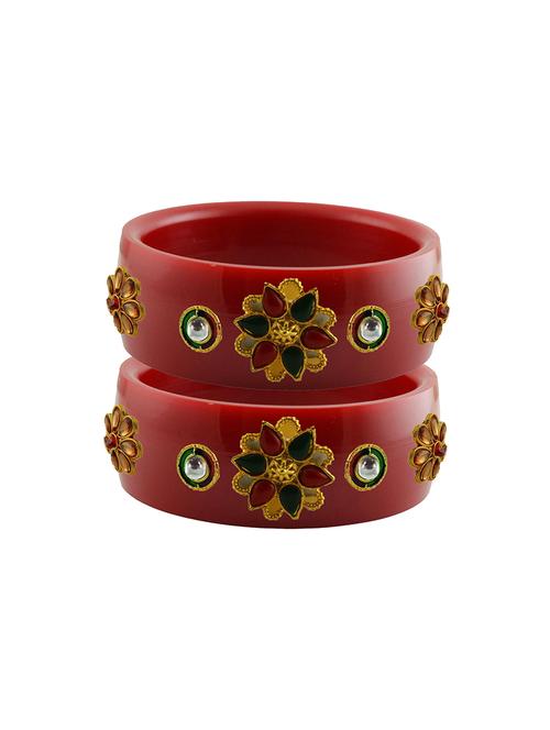 red stone stud acrylic bangle with very extra large size - 18781295 - Very Small Image - 1